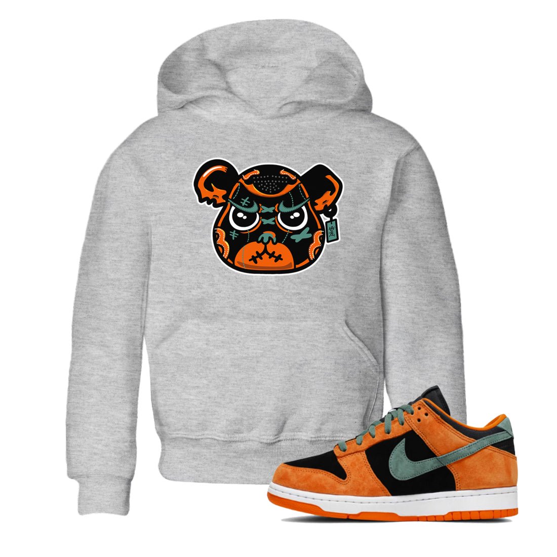 Dunk Low Ceramic shirts to match jordans Sneaker Bear Face sneaker match tees Dunk Ceramic match shoes to clothes SNRT Sneaker Tees Youth Baby Heather Grey 1 tee