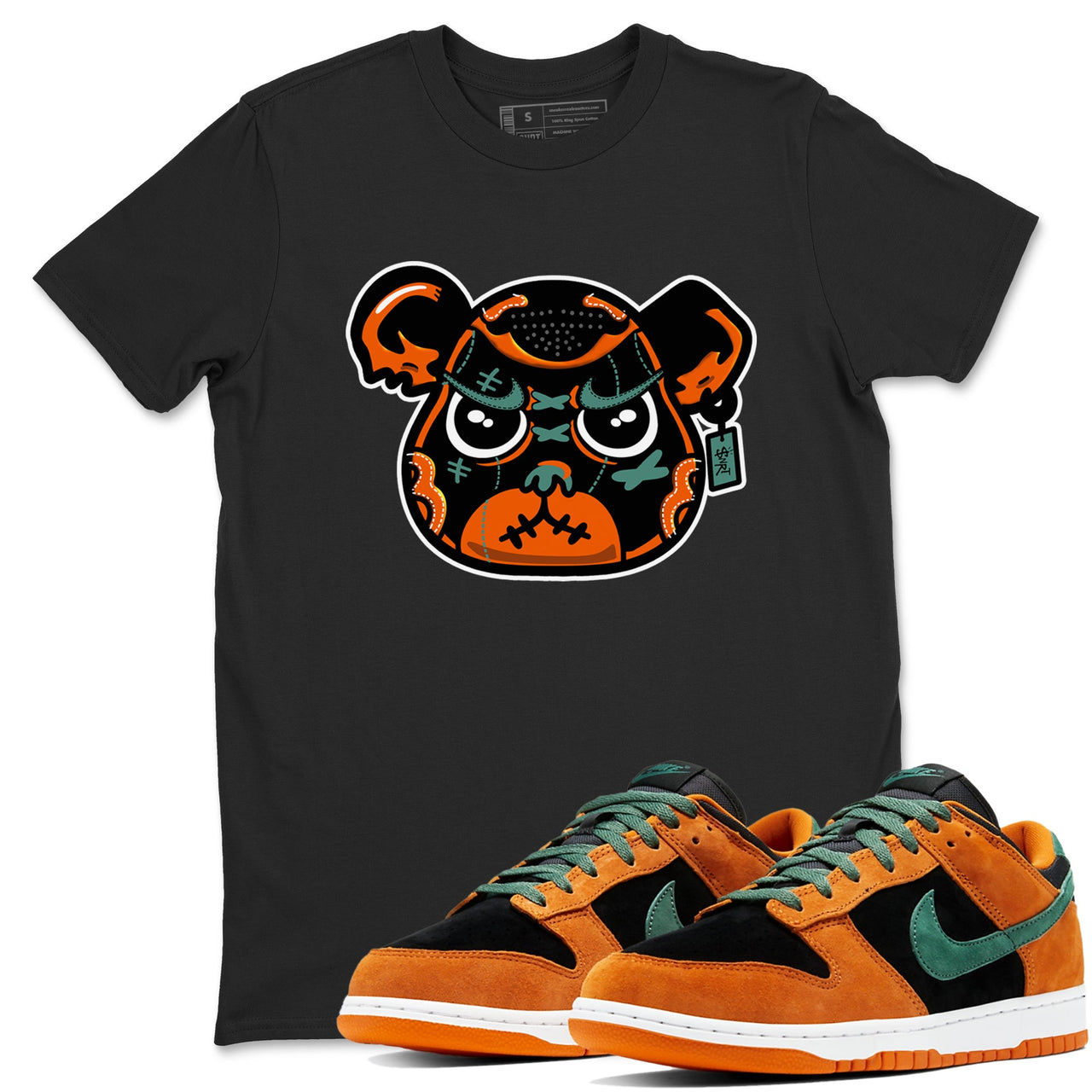 Dunk Low Ceramic shirts to match jordans Sneaker Bear Face sneaker match tees Dunk Ceramic match shoes to clothes SNRT Sneaker Tees unisex cotton Black 1 shirts