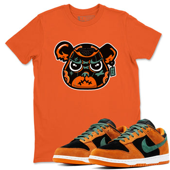 Dunk Low Ceramic shirts to match jordans Sneaker Bear Face sneaker match tees Dunk Ceramic match shoes to clothes SNRT Sneaker Tees unisex cotton Orange 1 shirts