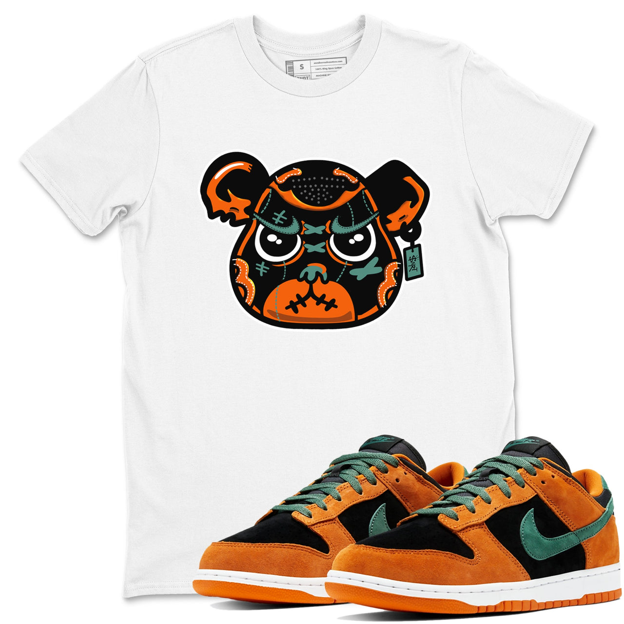 Dunk Low Ceramic shirts to match jordans Sneaker Bear Face sneaker match tees Dunk Ceramic match shoes to clothes SNRT Sneaker Tees unisex cotton Black 1 shirts