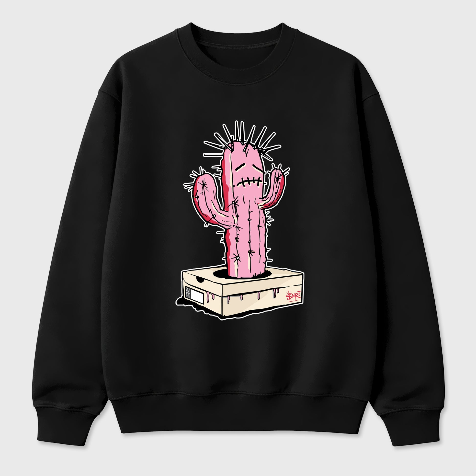 Perfect Sneakerhead Fashion Outfits – Sneaker Tees To Match Air Jordan 1 Low OG x Travis Scott Tropical Pink Shoes – Sneaker Box Cactus Graphic Tee Black 2