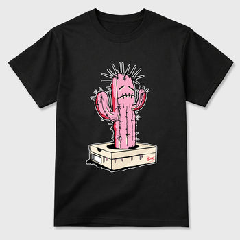 Perfect Sneakerhead Fashion Outfits – Sneaker Tees To Match Air Jordan 1 Low OG x Travis Scott Tropical Pink Shoes – Sneaker Box Cactus Graphic Tee Black 2