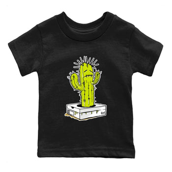 13s Bright Cactus shirts to match jordans Sneaker Box Cactus sneaker match tees AJ 13 Bright Cactus match shoes to clothes SNRT Sneaker Tees Youth Baby Black 2 tee