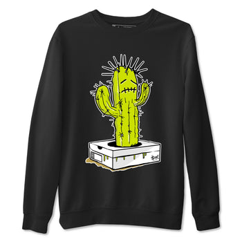 13s Bright Cactus shirts to match jordans Sneaker Box Cactus sneaker match tees AJ 13 Bright Cactus match shoes to clothes SNRT Sneaker Tees unisex cotton Black 2 shirts