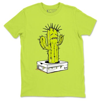 13s Bright Cactus shirts to match jordans Sneaker Box Cactus sneaker match tees AJ 13 Bright Cactus match shoes to clothes SNRT Sneaker Tees unisex cotton Safety Green 2 shirts