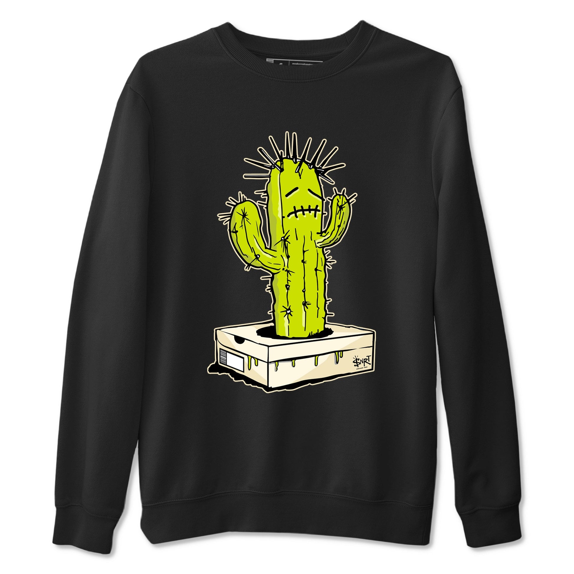 Sneaker Box Cactus sneaker match t-shirt styled to complete your fit with the Jordan Jumpman Jack Travis Scott Bright Cactus sneakers, shown in Black 2.