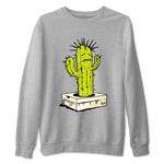 Sneaker Box Cactus sneaker match t-shirt styled to complete your fit with the Jordan Jumpman Jack Travis Scott Bright Cactus sneakers, shown in Heather Grey 2.