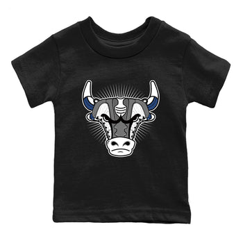 Sneaker match tees – Sneaker Tees To Match Air Jordan 9 Flint Grey Shoes – Sneaker Bull Head Kids T-Shirt Black 2