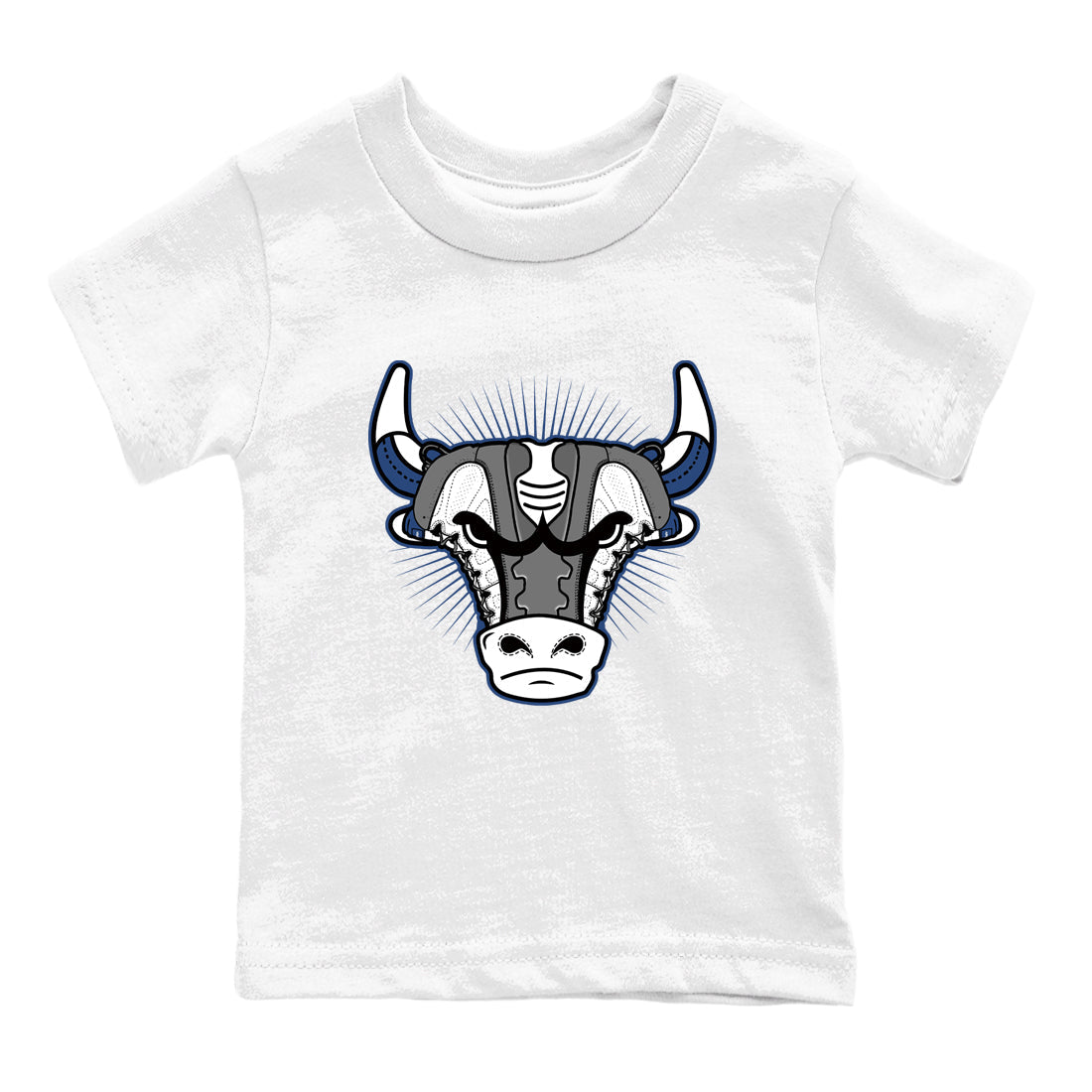 Sneaker match tees – Sneaker Tees To Match Air Jordan 9 Flint Grey Shoes – Sneaker Bull Head Kids T-Shirt White 2