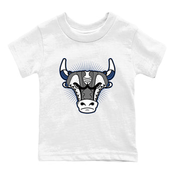 Sneaker match tees – Sneaker Tees To Match Air Jordan 9 Flint Grey Shoes – Sneaker Bull Head Kids T-Shirt White 2