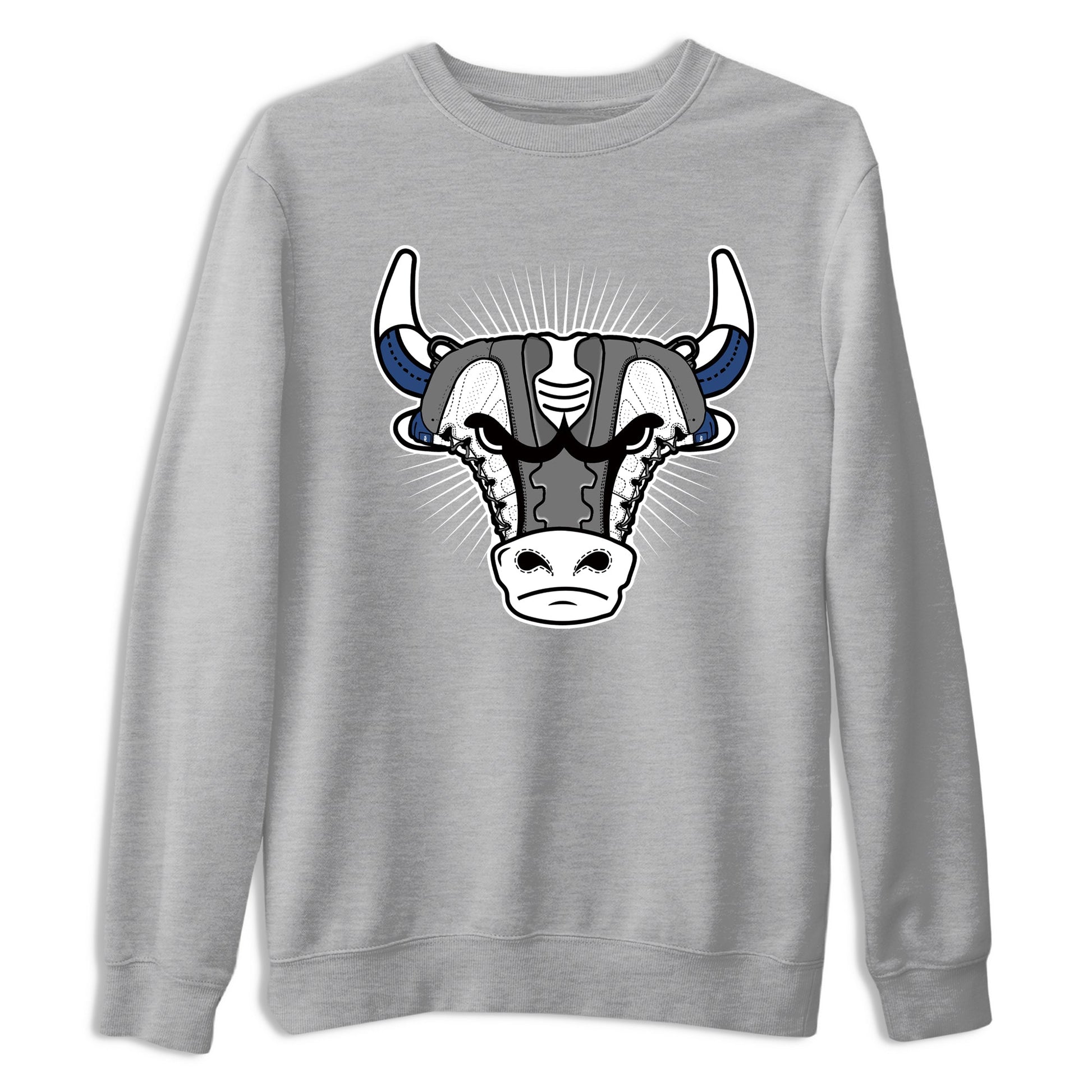 Sneaker match tees – Sneaker Tees To Match Air Jordan 9 Flint Grey Shoes – Sneaker Bull Head Tee Heather Grey 2