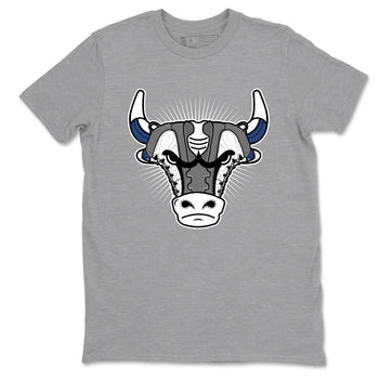 Sneaker match tees – Sneaker Tees To Match Air Jordan 9 Flint Grey Shoes – Sneaker Bull Head Tee Heather Grey 2