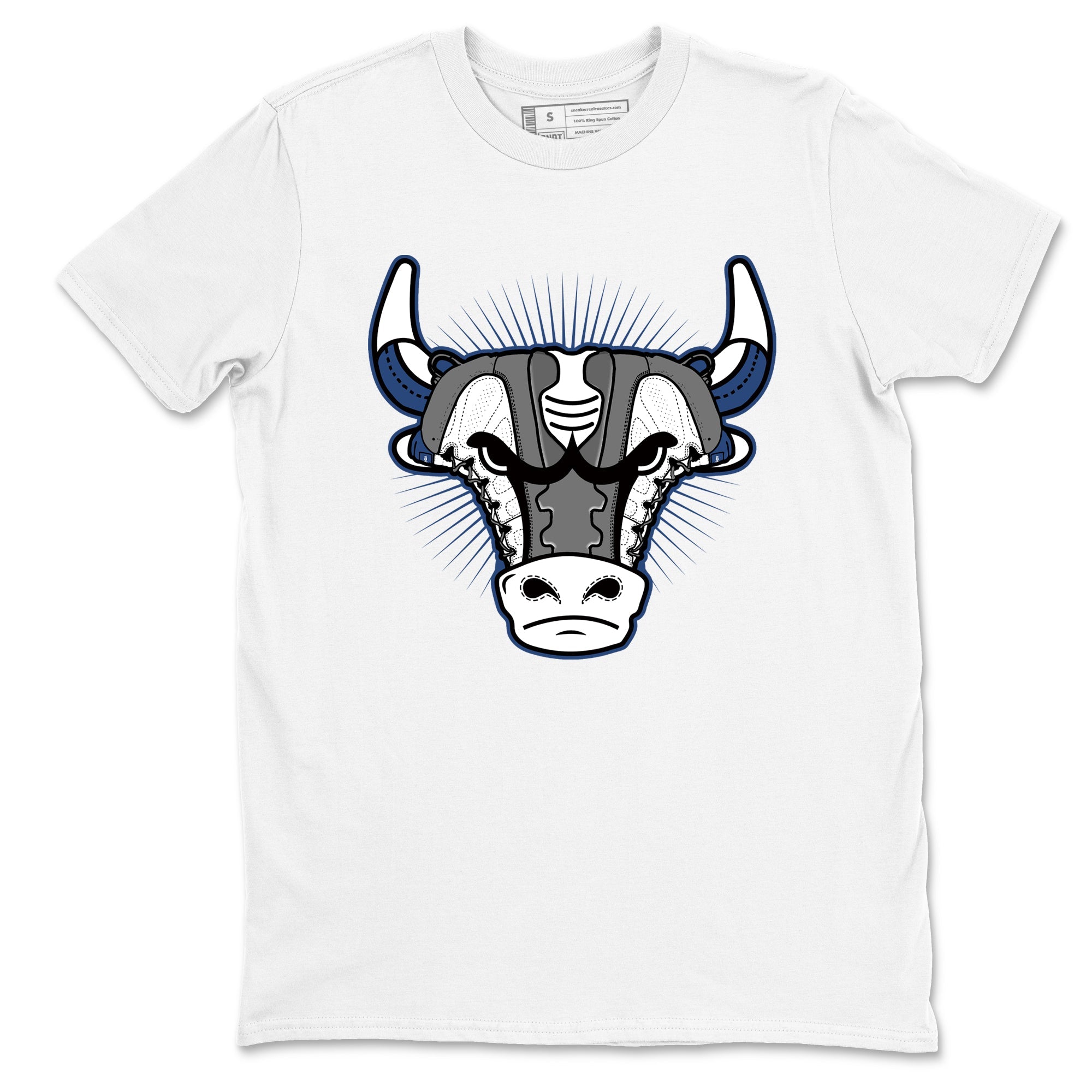 Sneaker match tees – Sneaker Tees To Match Air Jordan 9 Flint Grey Shoes – Sneaker Bull Head Tee White 2