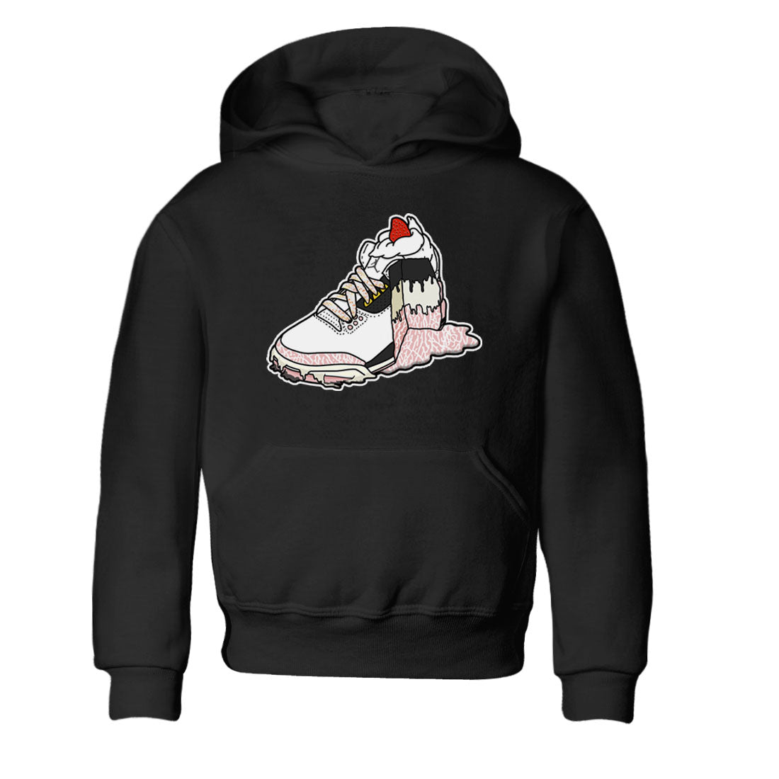 Air Jordan 3 GS Vintage Floral shirt to match jordans Sneaker Cake sneaker tees AJ3 Vintage Floral SNRT sneaker release tees baby toddler Black 2 cotton Shirt