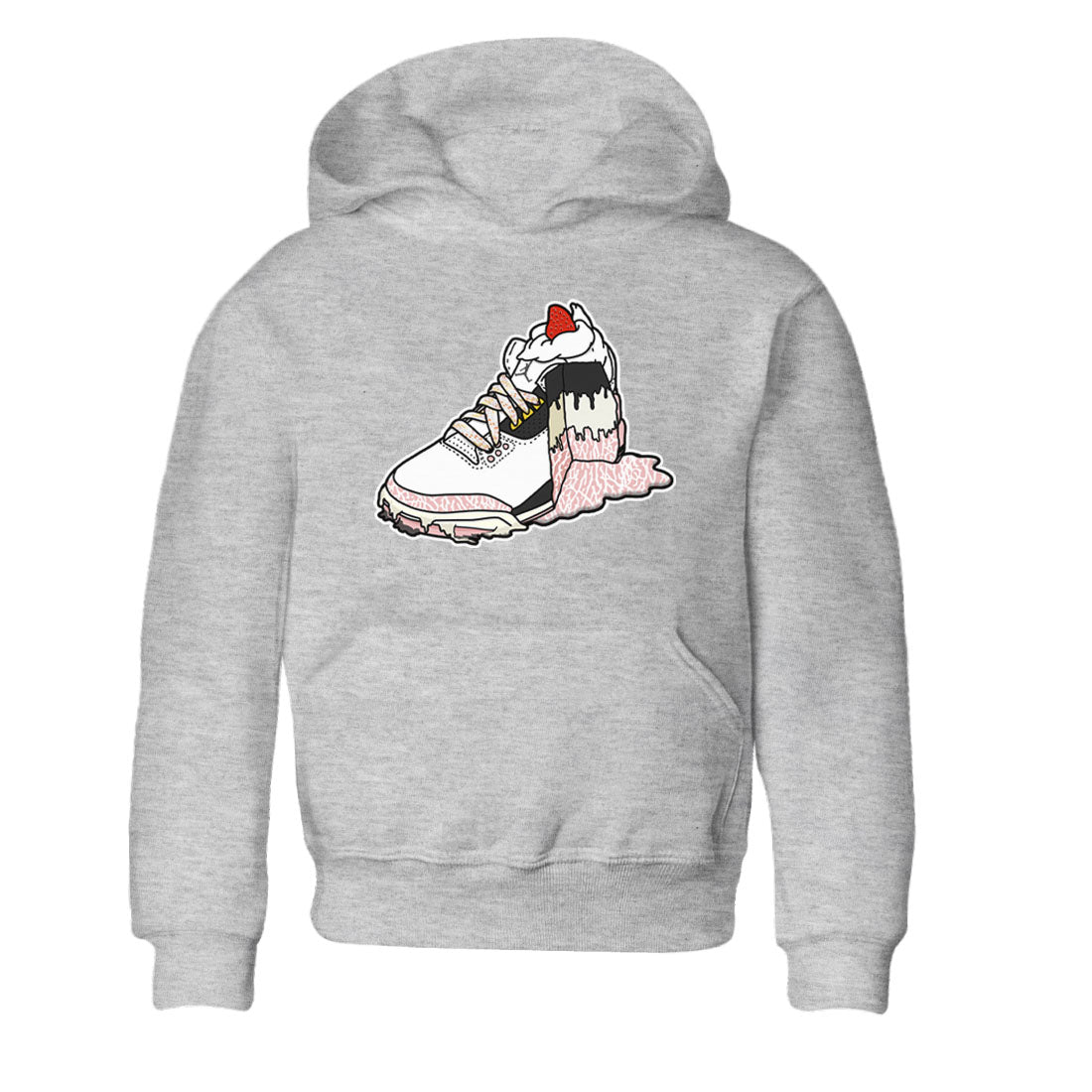 Air Jordan 3 GS Vintage Floral shirt to match jordans Sneaker Cake sneaker tees AJ3 Vintage Floral SNRT sneaker release tees baby toddler Heather Grey 2 cotton Shirt