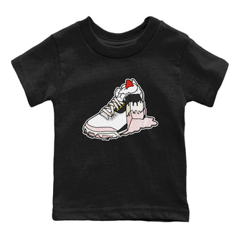 Air Jordan 3 GS Vintage Floral shirt to match jordans Sneaker Cake sneaker tees AJ3 Vintage Floral SNRT sneaker release tees baby toddler Black 2 cotton Shirt