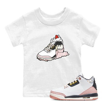 Air Jordan 3 GS Vintage Floral shirt to match jordans Sneaker Cake sneaker tees AJ3 Vintage Floral SNRT sneaker release tees baby toddler White 1 cotton Shirt
