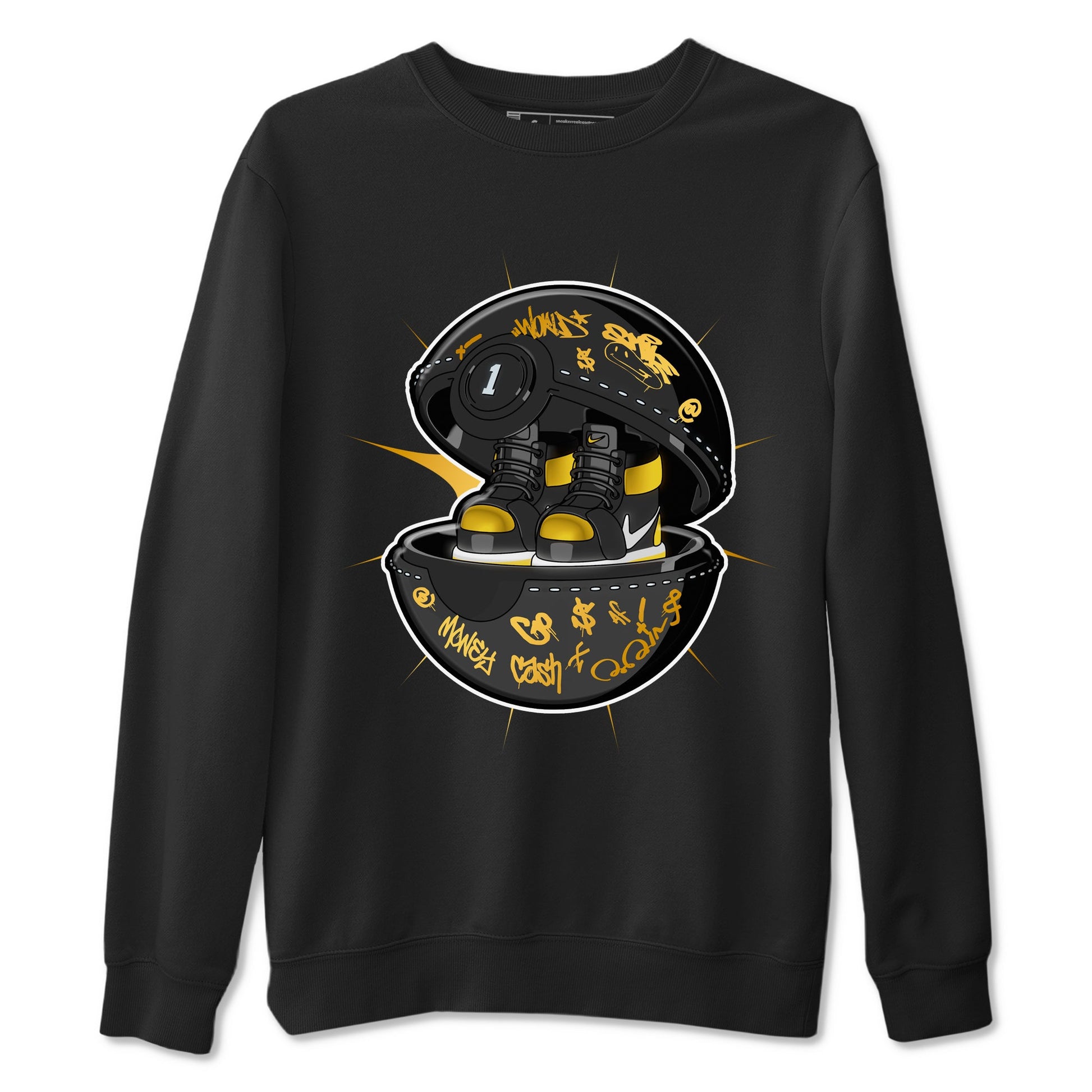 1s Black Metallic Gold shirts to match jordans Sneaker Capsule sneaker match tees Jordan 1 High OG Black and Gold SNRT Sneaker Tees streetwear brand Black 2 unisex cotton tee