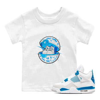 Air Jordan 4 Industrial Blue shirt to match jordans Sneaker Capsule sneaker tees Air Jordan 4 Military Blue SNRT sneaker release tees baby toddler White 1 cotton Shirt