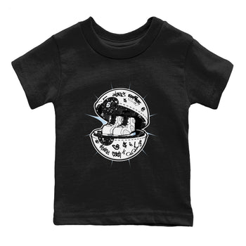 AJ6 White Black shirts to match jordans Sneaker Capsule sneaker match tees Air Jordan 6 White Black SNRT Sneaker Tees streetwear brand Baby and Youth Black 2 cotton tee