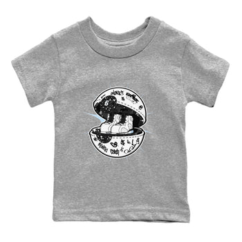 AJ6 White Black shirts to match jordans Sneaker Capsule sneaker match tees Air Jordan 6 White Black SNRT Sneaker Tees streetwear brand Baby and Youth Heather Grey 2 cotton tee