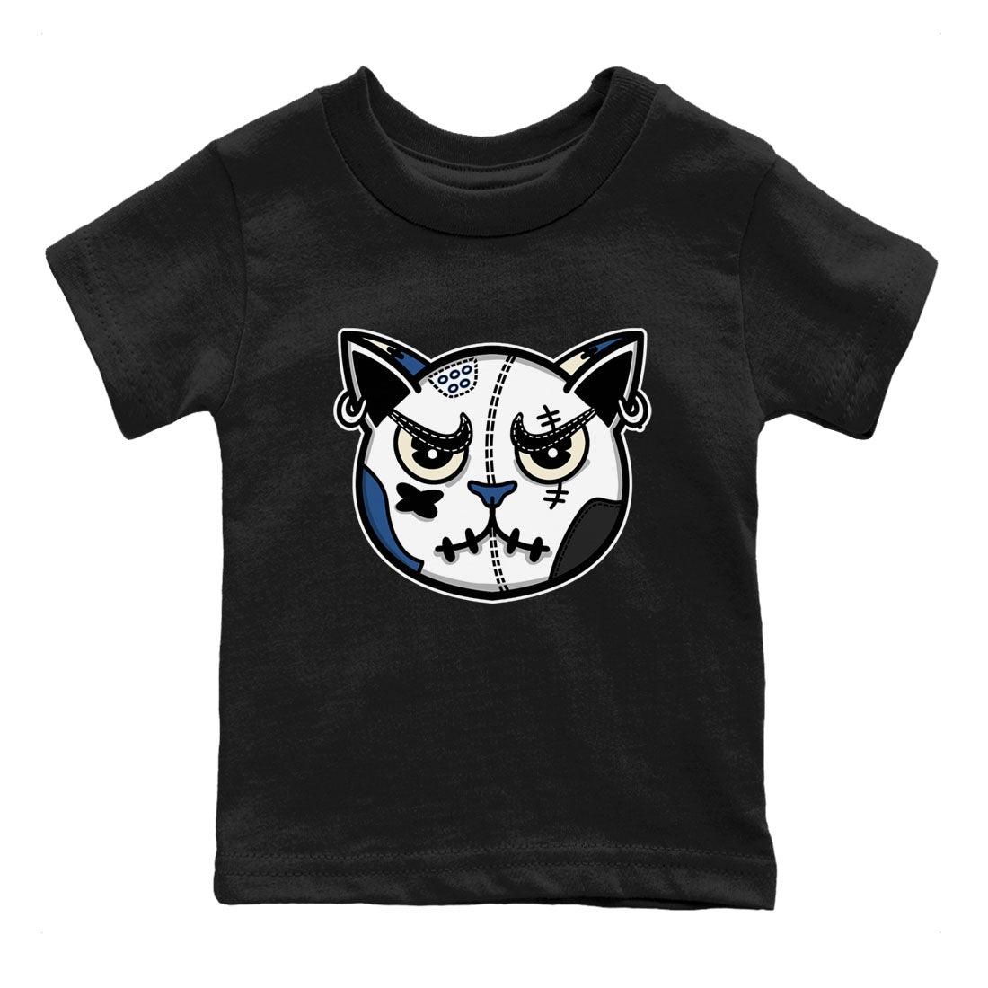 3s For The Love to match jordans Sneaker Cat Face sneaker match tees A Ma Maniere x Air Jordan 3 Diffused Blue match shoes to clothes SNRT Sneaker Tees Youth Baby Black 2 tee