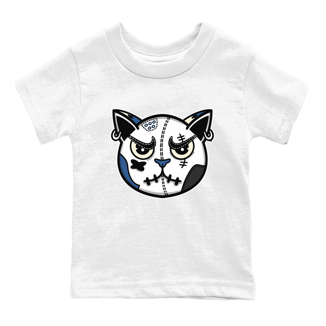 3s For The Love to match jordans Sneaker Cat Face sneaker match tees A Ma Maniere x Air Jordan 3 Diffused Blue match shoes to clothes SNRT Sneaker Tees Youth Baby White 2 tee