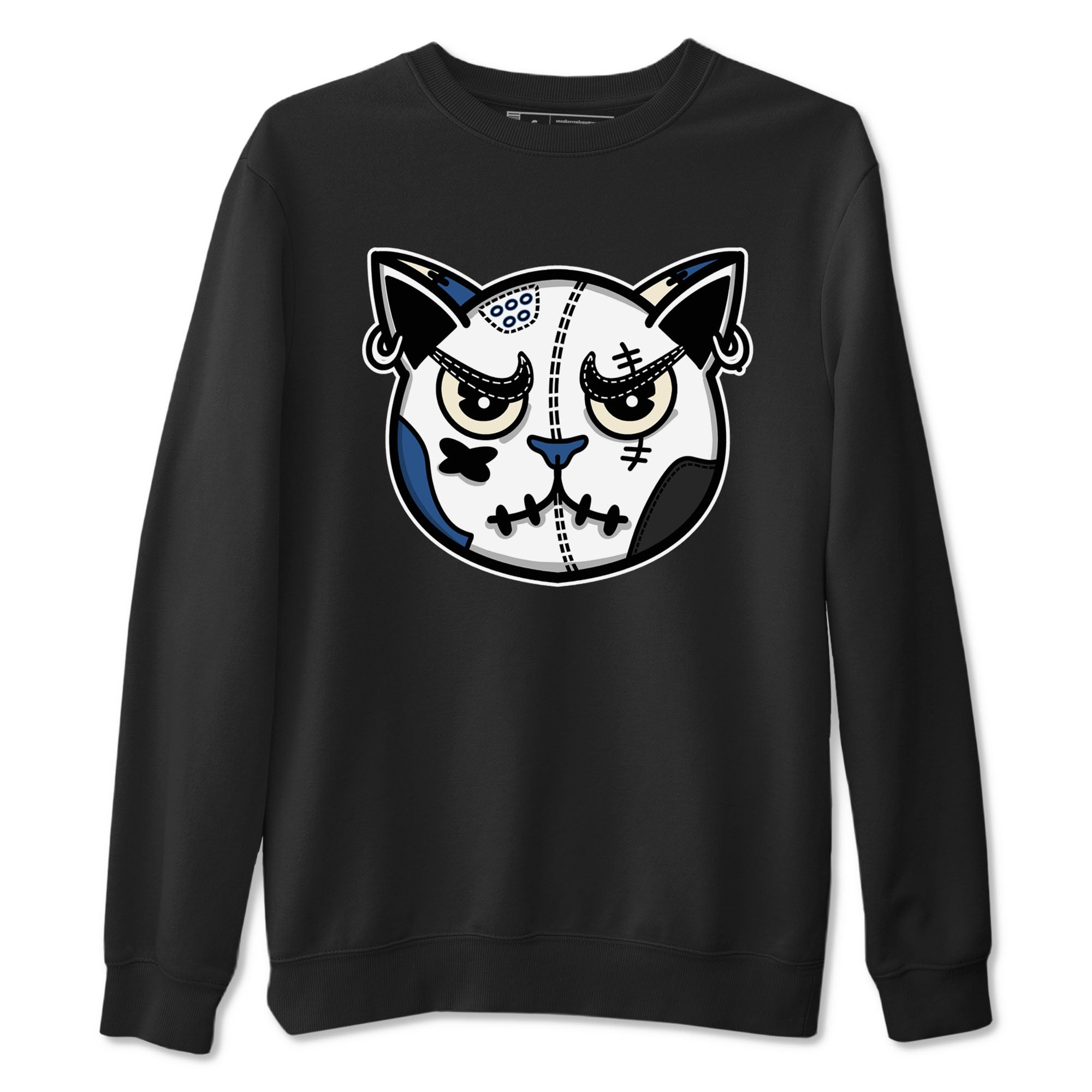 3s For The Love to match jordans Sneaker Cat Face sneaker match tees A Ma Maniere x Air Jordan 3 Diffused Blue match shoes to clothes SNRT Sneaker Tees unisex cotton Black 2 shirts