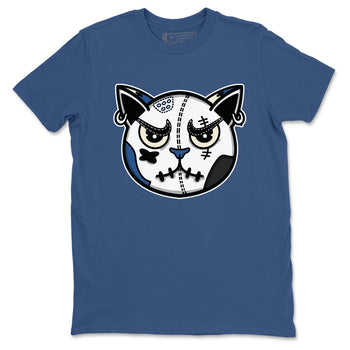 3s For The Love to match jordans Sneaker Cat Face sneaker match tees A Ma Maniere x Air Jordan 3 Diffused Blue match shoes to clothes SNRT Sneaker Tees unisex cotton Denim Blue 2 shirts