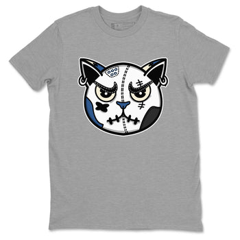 3s For The Love to match jordans Sneaker Cat Face sneaker match tees A Ma Maniere x Air Jordan 3 Diffused Blue match shoes to clothes SNRT Sneaker Tees unisex cotton Heather Grey 2 shirts