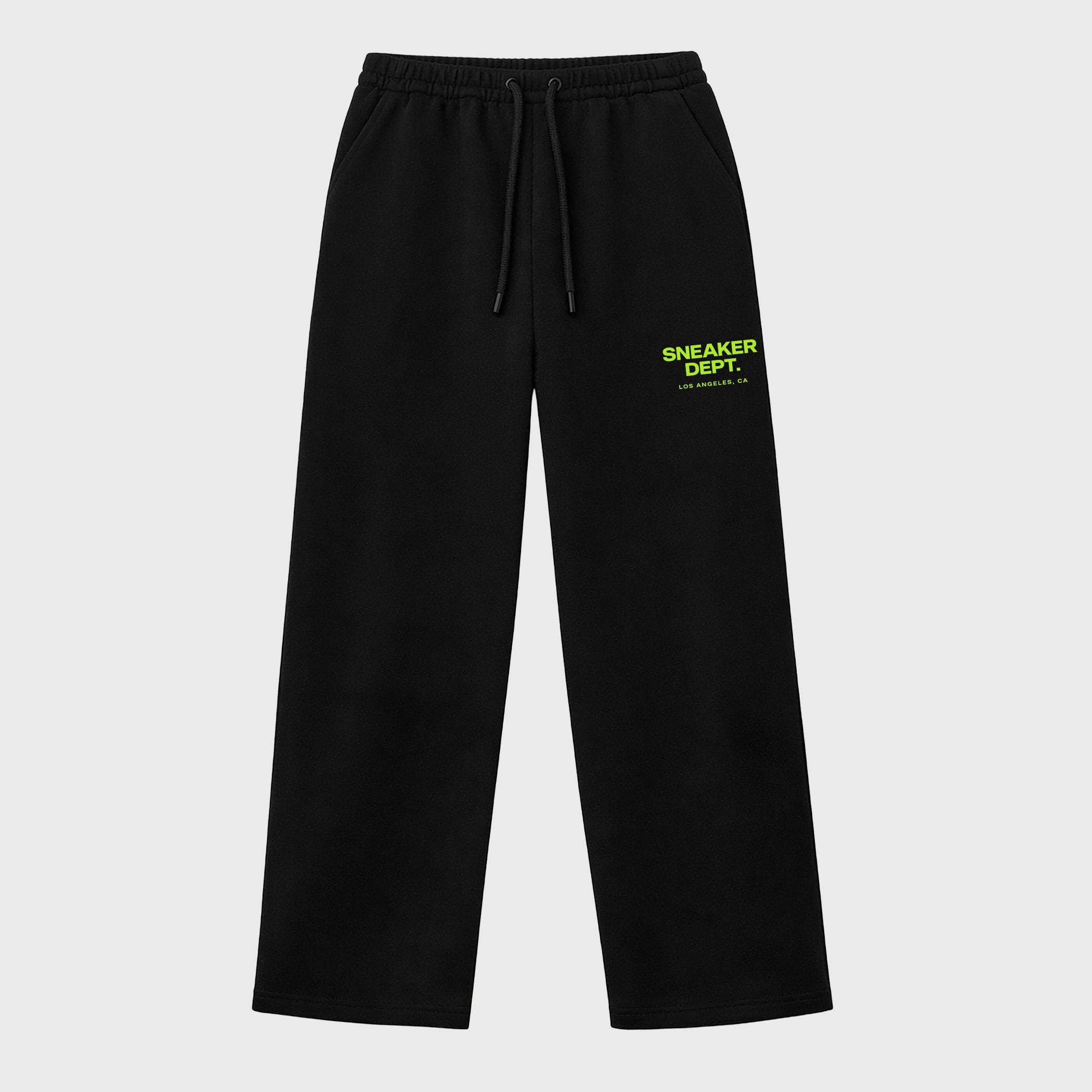 Unisex graphic sweatpants wide – Sneaker Tees To Match Air Max 90 Neon Yellow Sneakers – Sneaker Dept sweatpants Black 1