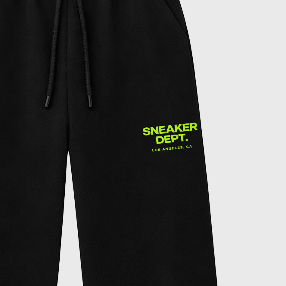 Unisex graphic sweatpants wide – Sneaker Tees To Match Air Max 90 Neon Yellow Sneakers – Sneaker Dept sweatpants Black 2
