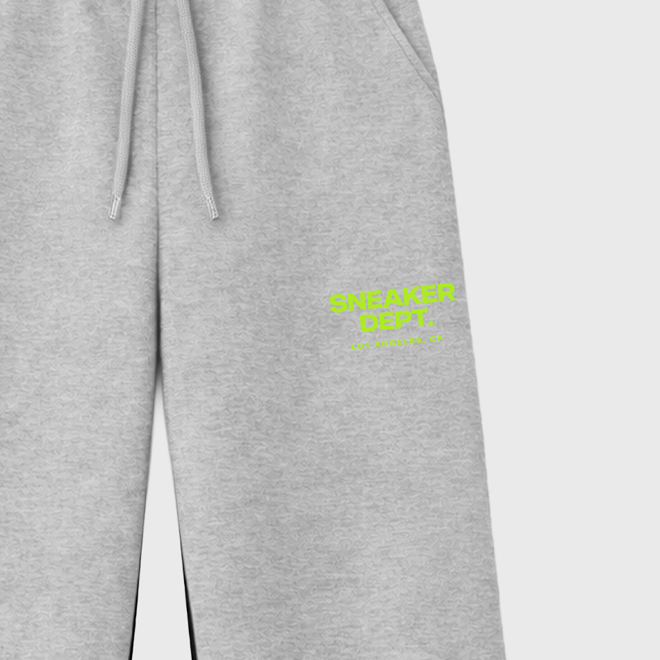 Unisex graphic sweatpants wide – Sneaker Tees To Match Air Max 90 Neon Yellow Sneakers – Sneaker Dept sweatpants Heather Grey 2
