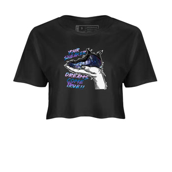 Foams One Galaxy shirts to match jordans Sneaker Dreams sneaker match tees Air Foamposite One Galaxy match shoes to clothes SNRT Sneaker Tees unisex cotton Black 2 crop tee