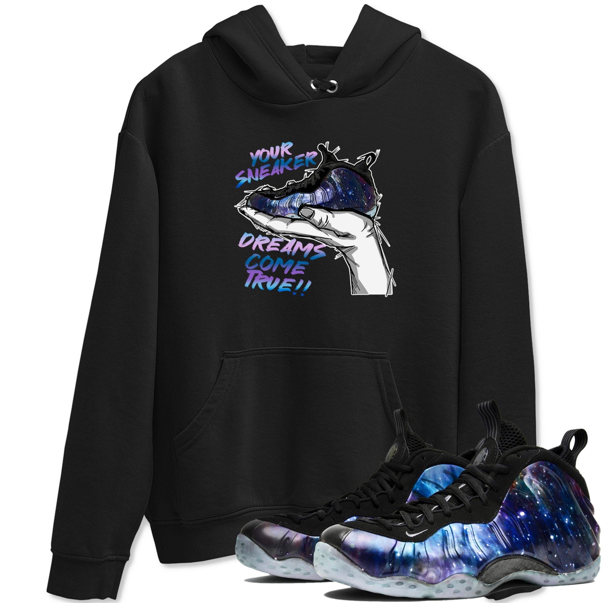 Foams One Galaxy shirts to match jordans Sneaker Dreams sneaker match tees Air Foamposite One Galaxy match shoes to clothes SNRT Sneaker Tees unisex cotton Black 1 shirts