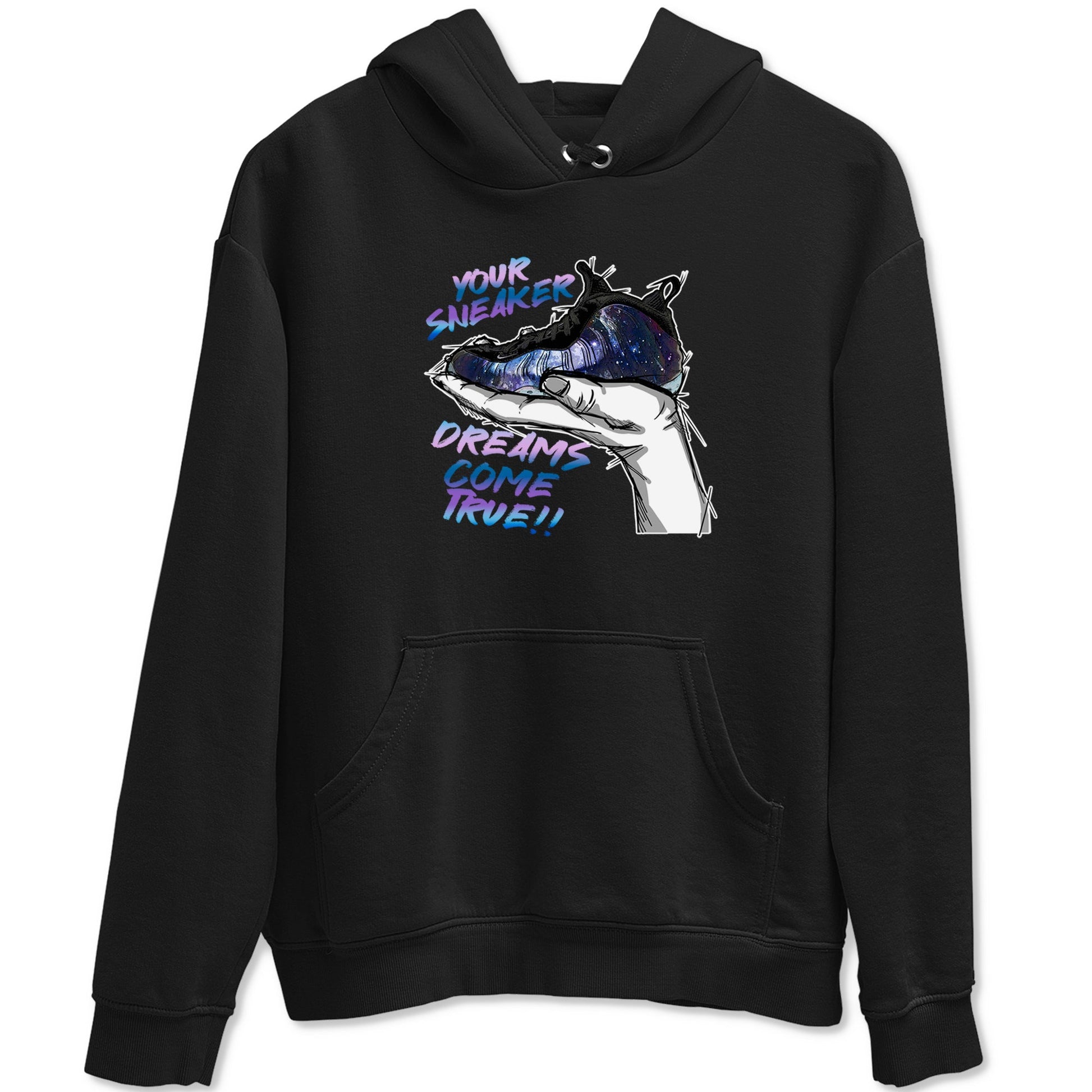 Foams One Galaxy shirts to match jordans Sneaker Dreams sneaker match tees Air Foamposite One Galaxy match shoes to clothes SNRT Sneaker Tees unisex cotton Black 2 shirts