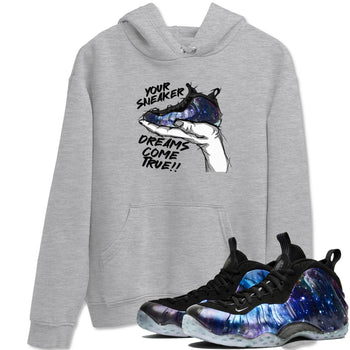 Foams One Galaxy shirts to match jordans Sneaker Dreams sneaker match tees Air Foamposite One Galaxy match shoes to clothes SNRT Sneaker Tees unisex cotton Heather Grey 1 shirts