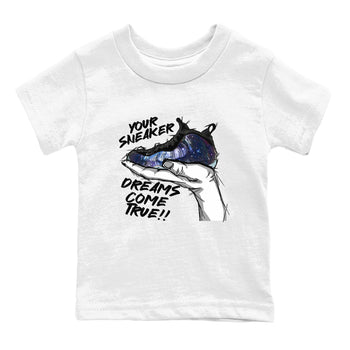 Foams One Galaxy shirts to match jordans Sneaker Dreams sneaker match tees Air Foamposite One Galaxy match shoes to clothes SNRT Sneaker Tees Youth Baby White 2 tee