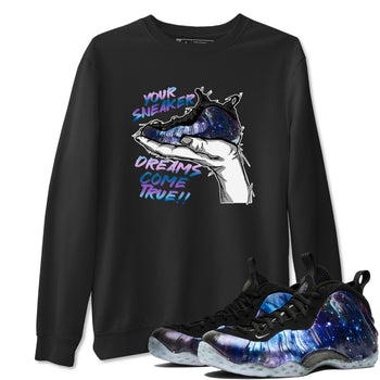 Foams One Galaxy shirts to match jordans Sneaker Dreams sneaker match tees Air Foamposite One Galaxy match shoes to clothes SNRT Sneaker Tees unisex cotton Black 1 shirts