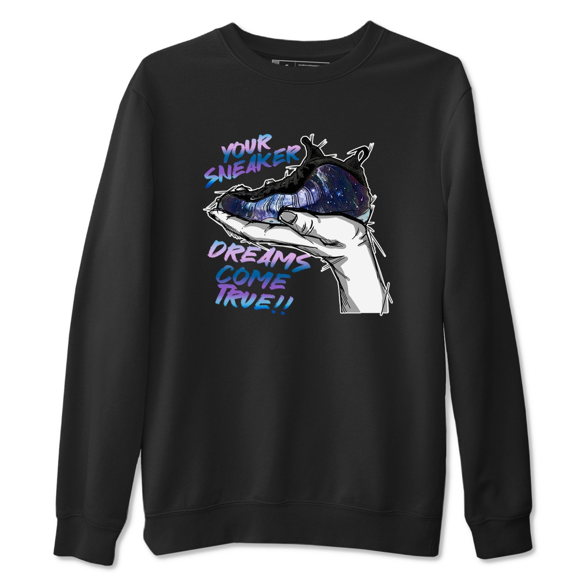 Foams One Galaxy shirts to match jordans Sneaker Dreams sneaker match tees Air Foamposite One Galaxy match shoes to clothes SNRT Sneaker Tees unisex cotton Black 2 shirts