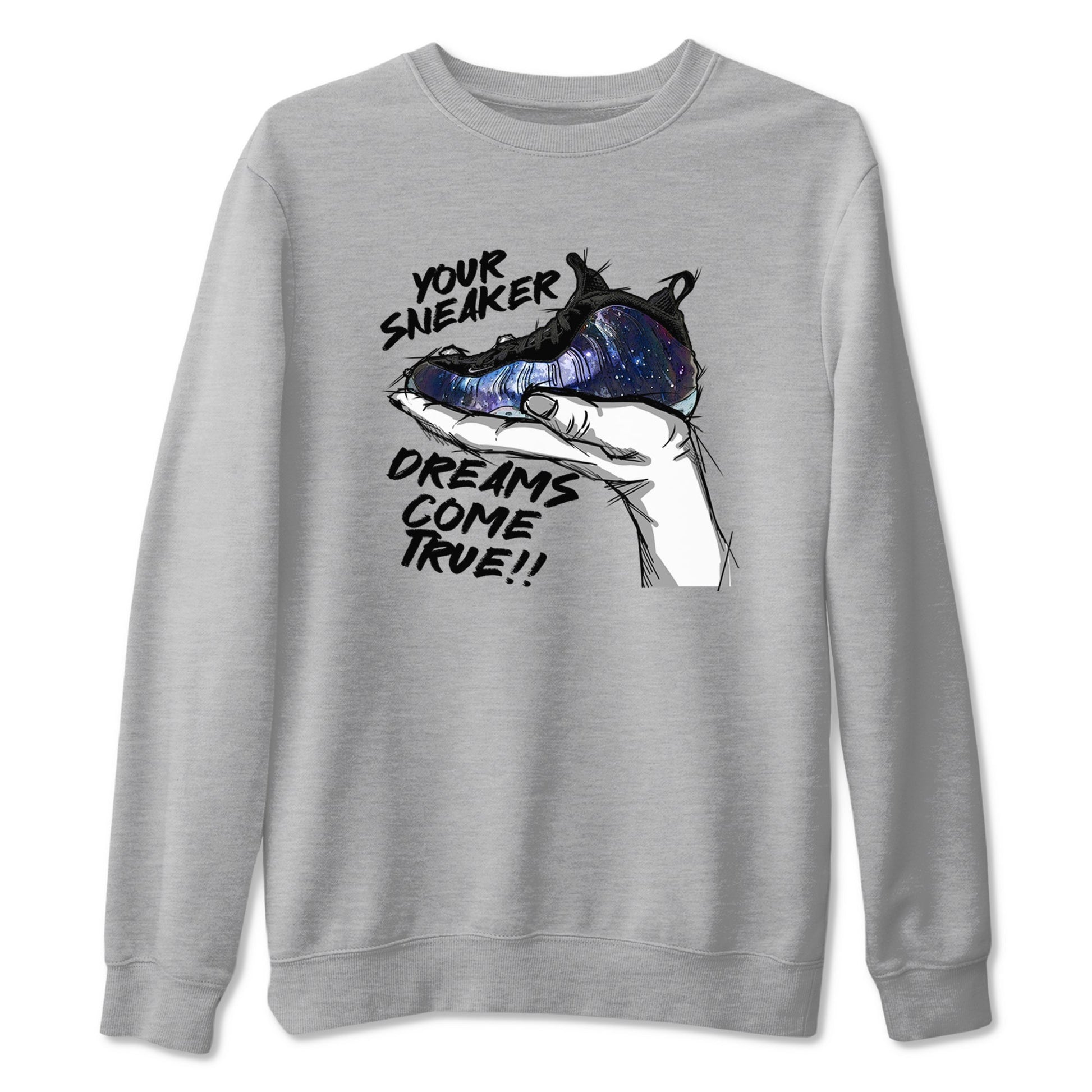 Foams One Galaxy shirts to match jordans Sneaker Dreams sneaker match tees Air Foamposite One Galaxy match shoes to clothes SNRT Sneaker Tees unisex cotton Heather Grey 2 shirts