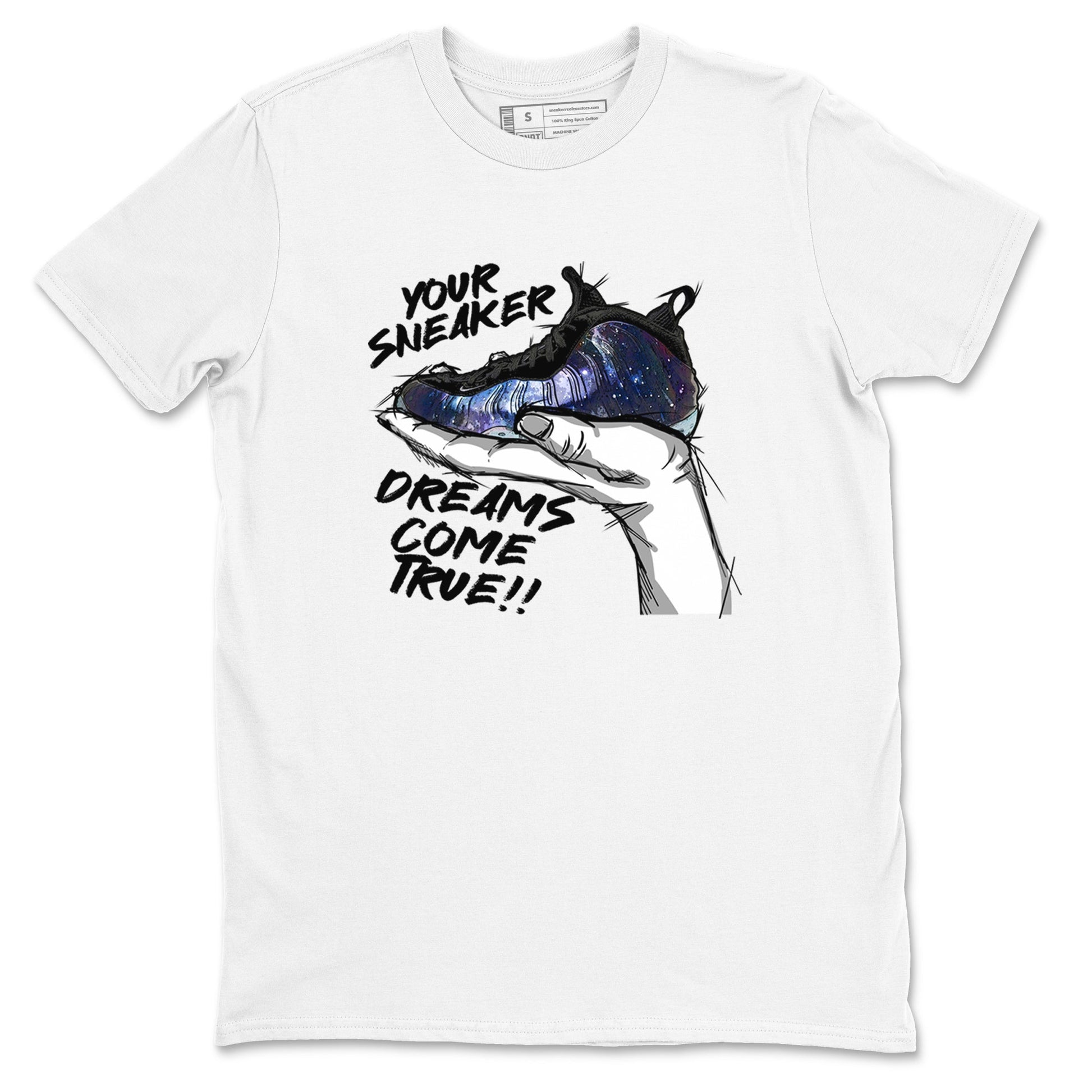 Foams One Galaxy shirts to match jordans Sneaker Dreams sneaker match tees Air Foamposite One Galaxy match shoes to clothes SNRT Sneaker Tees unisex cotton White 2 shirts