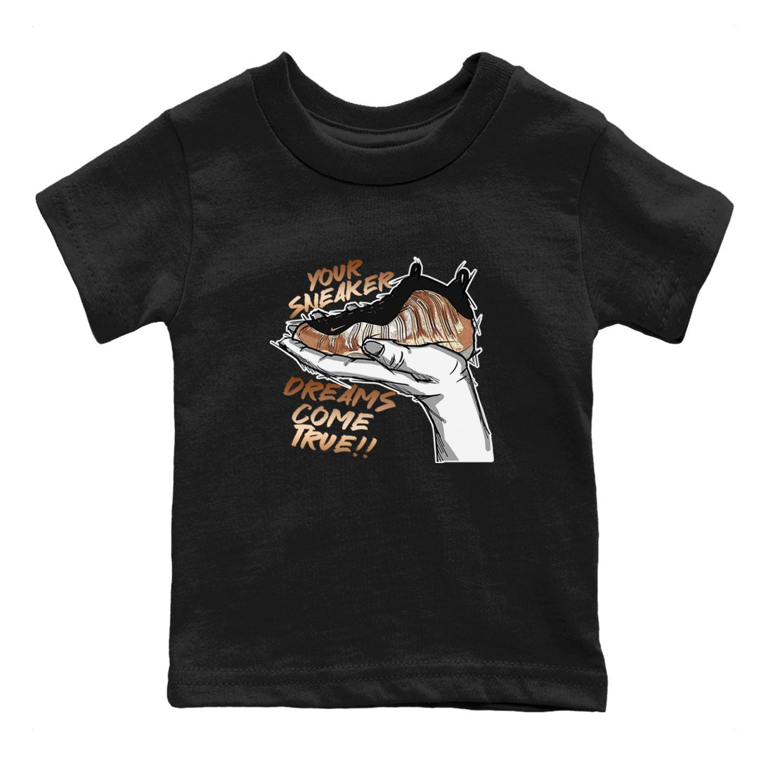 Foams One Metallic Copper shirts to match jordans Sneaker Dreams sneaker match tees Air Foamposite One Metallic Copper match shoes to clothes SNRT Sneaker Tees Youth Baby Black 2 tee