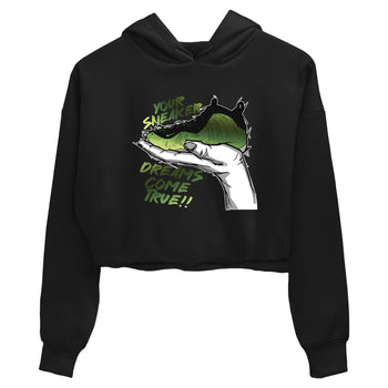 Sneaker match tees – Sneaker Tees To Match Air Foamposite One Pine Green Shoes – Sneaker Dreams Crop T-Shirt Black 2