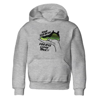 Sneaker match tees – Sneaker Tees To Match Air Foamposite One Pine Green Shoes – Sneaker Dreams Kids T-Shirt Heather Grey 2