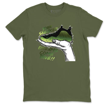 Sneaker match tees – Sneaker Tees To Match Air Foamposite One Pine Green Shoes – Sneaker Dreams Tee Military Green 2