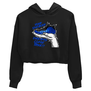 Foams One Royal shirts to match jordans Sneaker Dreams sneaker match tees Air Foamposite One Royal match shoes to clothes SNRT Sneaker Tees unisex cotton Black 2 crop tee