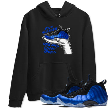 Foams One Royal shirts to match jordans Sneaker Dreams sneaker match tees Air Foamposite One Royal match shoes to clothes SNRT Sneaker Tees unisex cotton Black 1 shirts