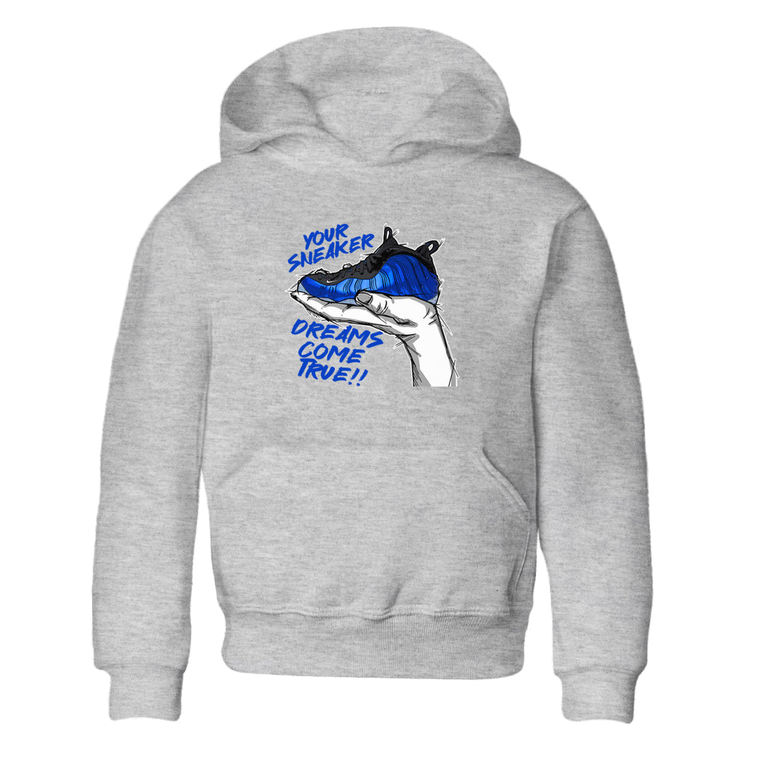 Foams One Royal shirts to match jordans Sneaker Dreams sneaker match tees Air Foamposite One Royal match shoes to clothes SNRT Sneaker Tees Youth Baby Heather Grey 2 tee