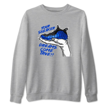 Foams One Royal shirts to match jordans Sneaker Dreams sneaker match tees Air Foamposite One Royal match shoes to clothes SNRT Sneaker Tees unisex cotton Heather Grey 2 shirts